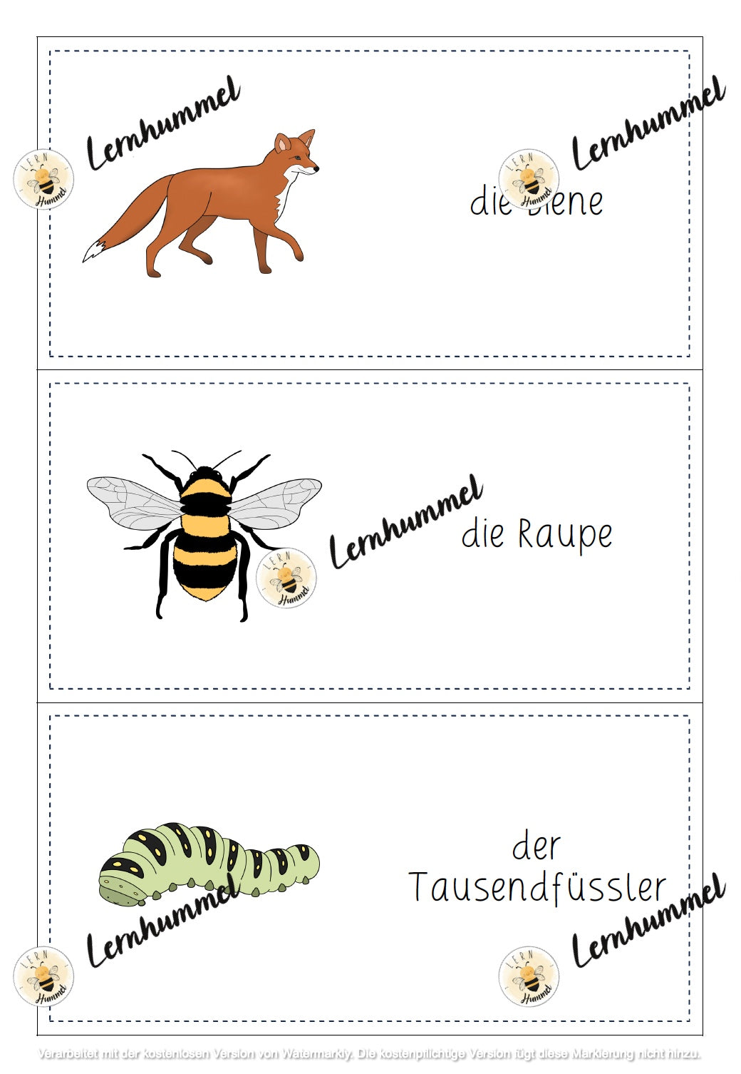 Domino Waldtiere