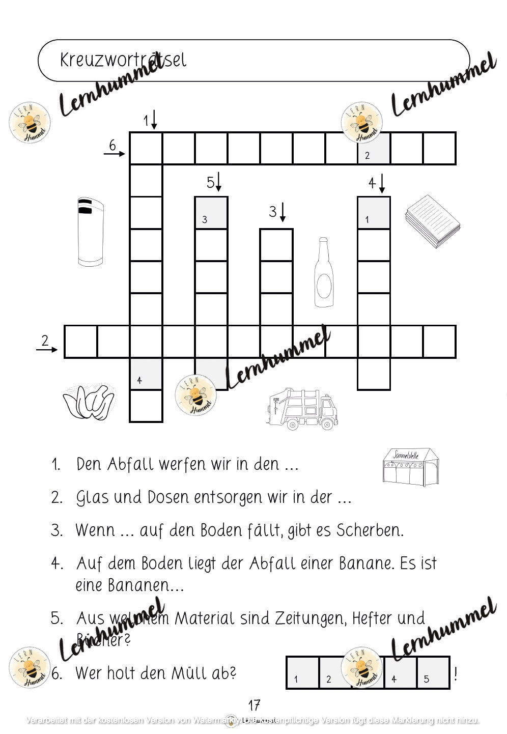 Forscherheft Thema Verpackung & Recycling