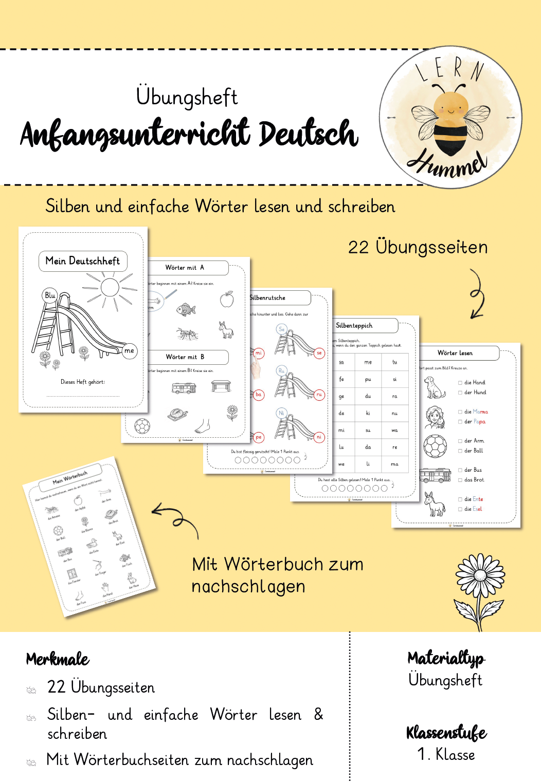 Übungsheft Deutsch Anfangsunterricht