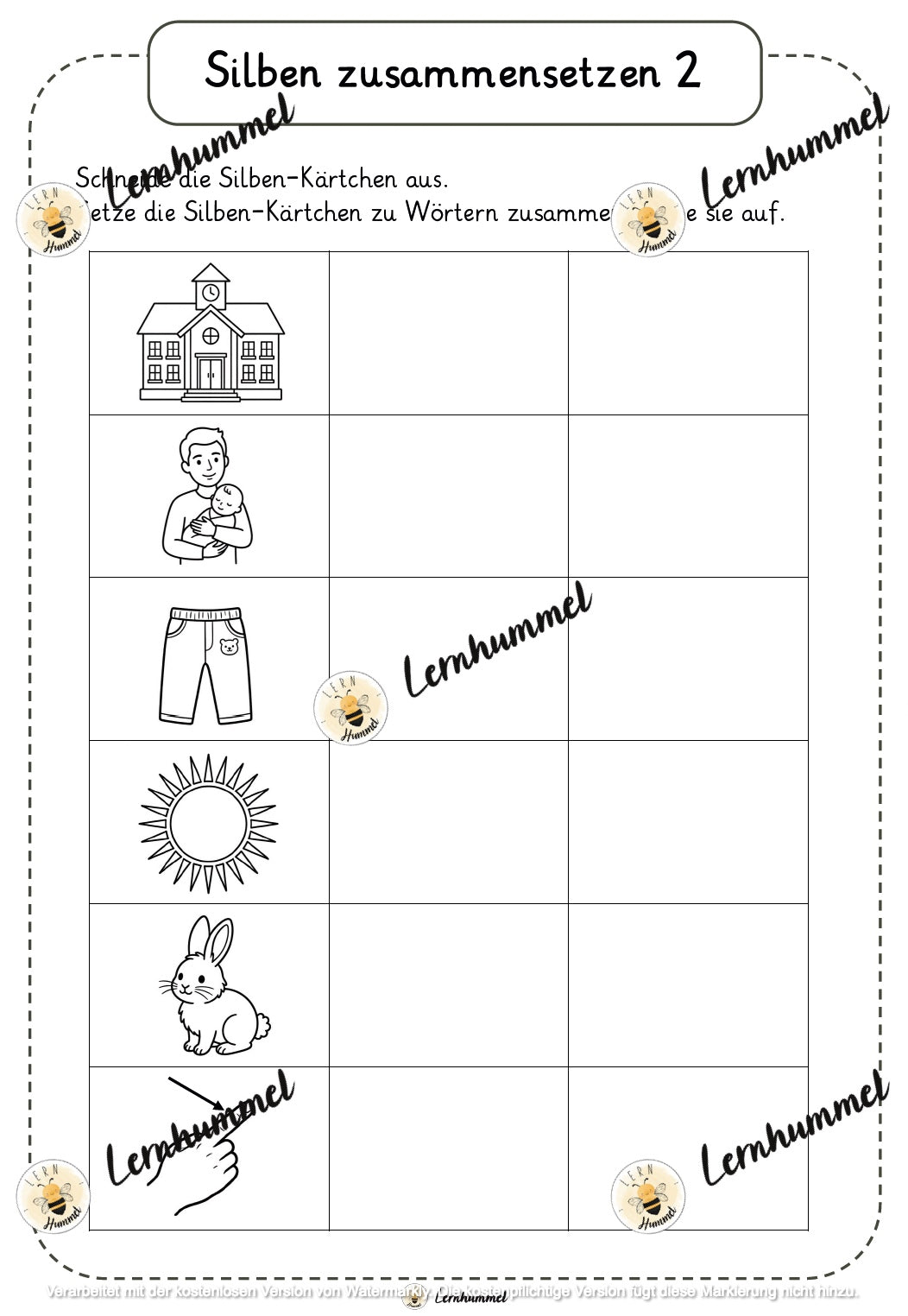Übungsheft Deutsch Anfangsunterricht