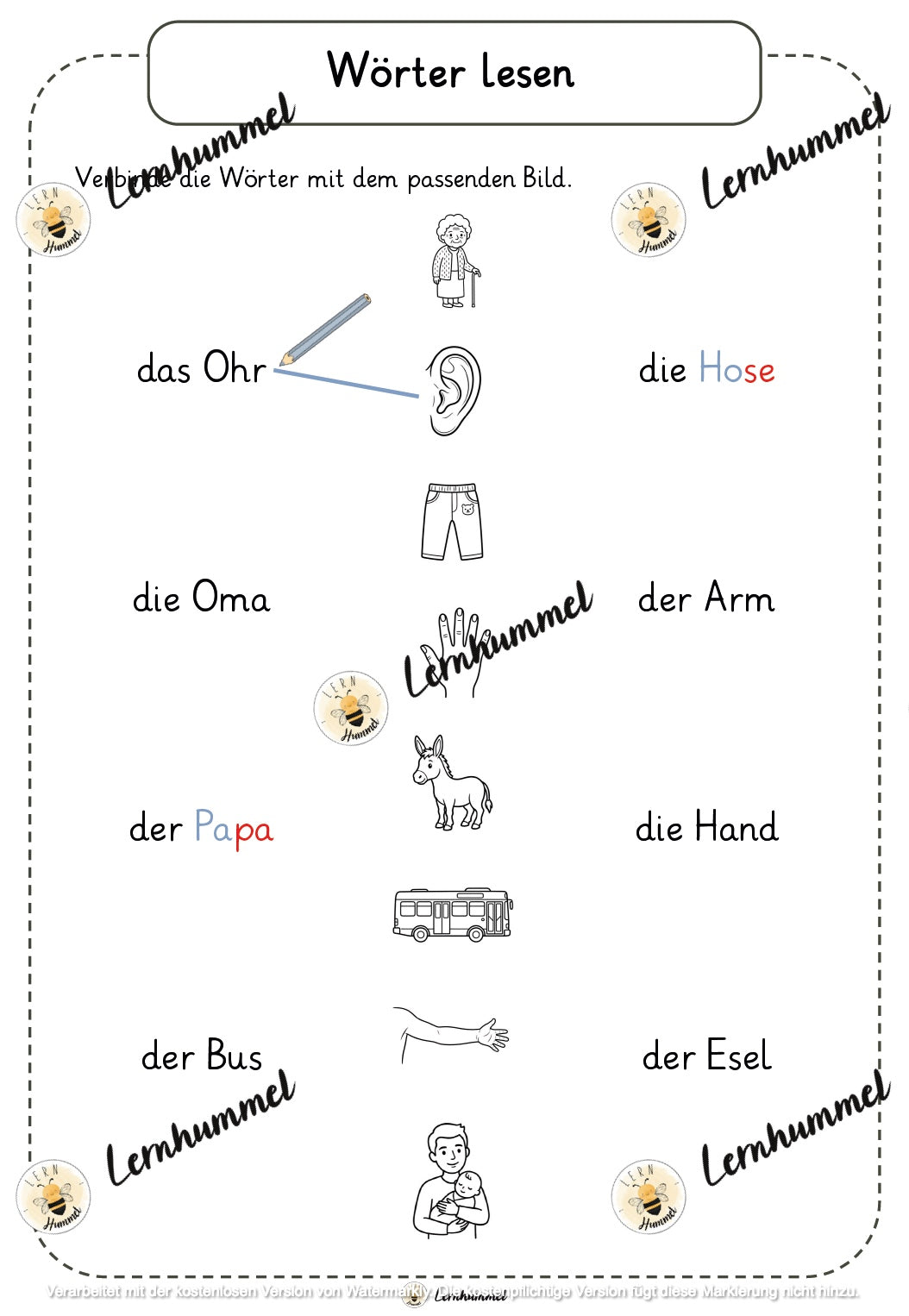 Übungsheft Deutsch Anfangsunterricht