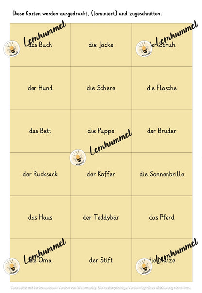 Mini-Heft Possessivpronomen