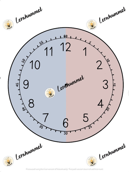 Tafelmaterial: What time is it?
