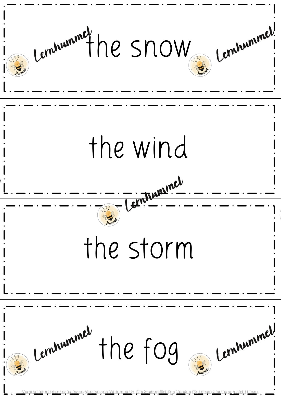 Tafelmaterial: Weather