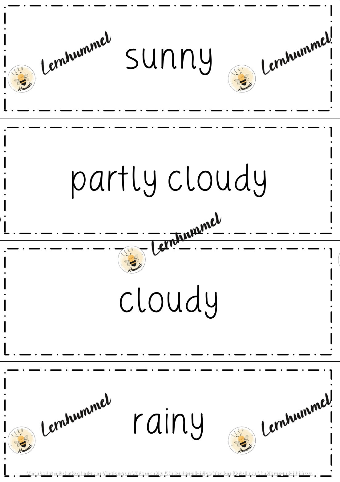Tafelmaterial: Weather