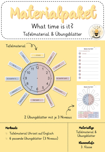 Materialpaket: What time is it?