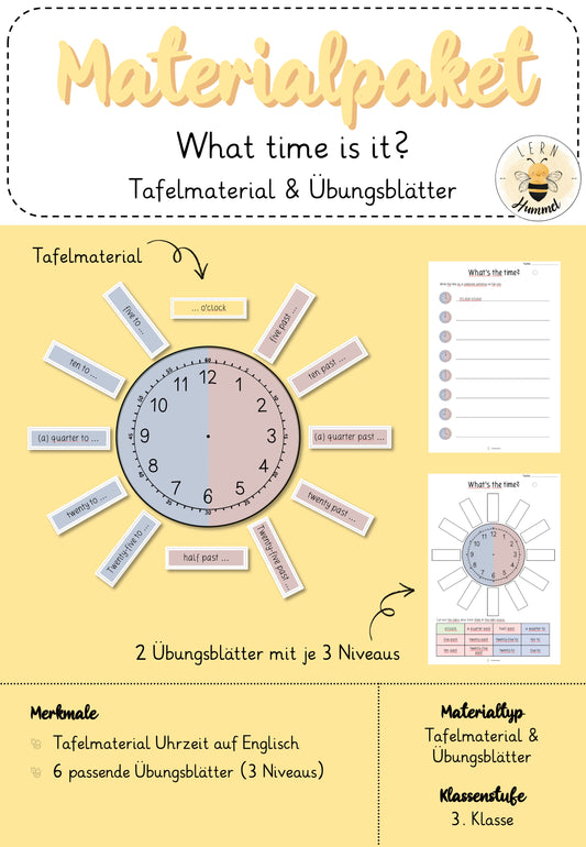 Materialpaket: What time is it?