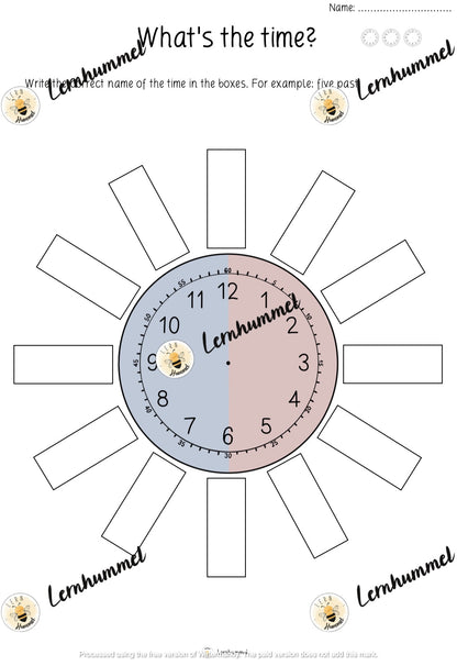 Übungsblätter 1: What time is it?