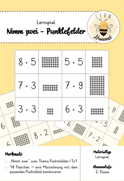 Nimm zwei! Punktefelder 1x1