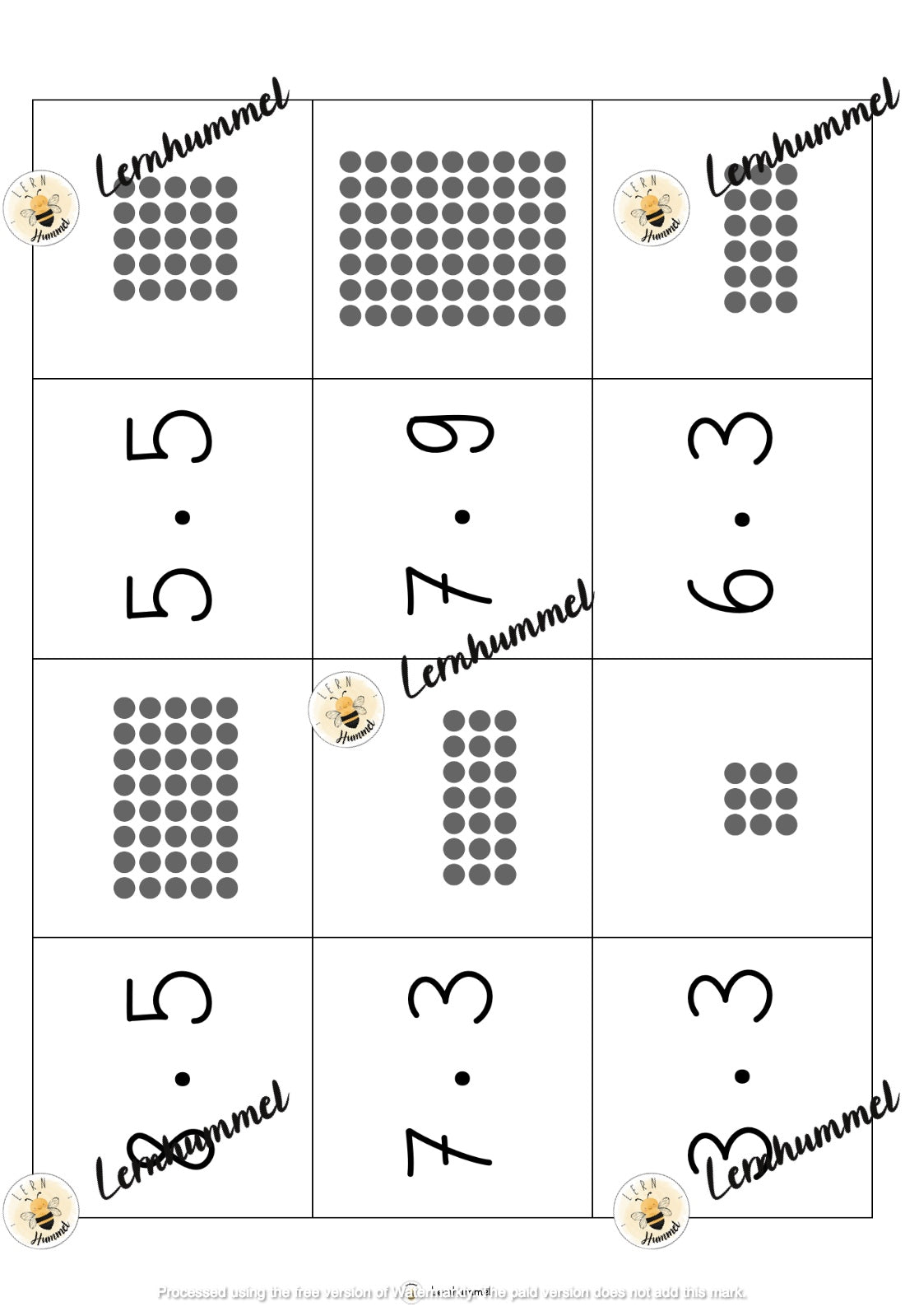 Nimm zwei! Punktefelder 1x1