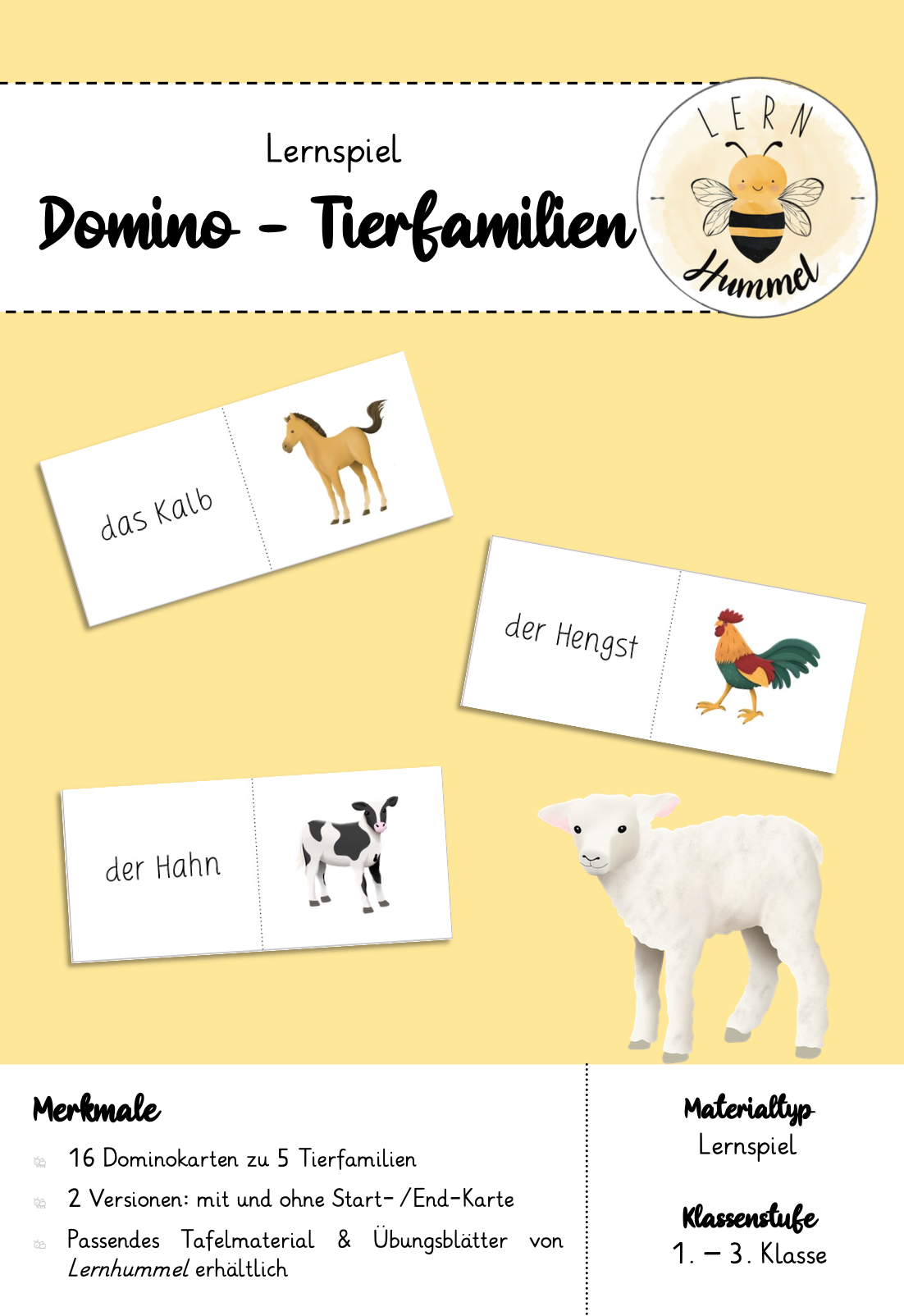 Domino - Tierfamilien Bauernhof
