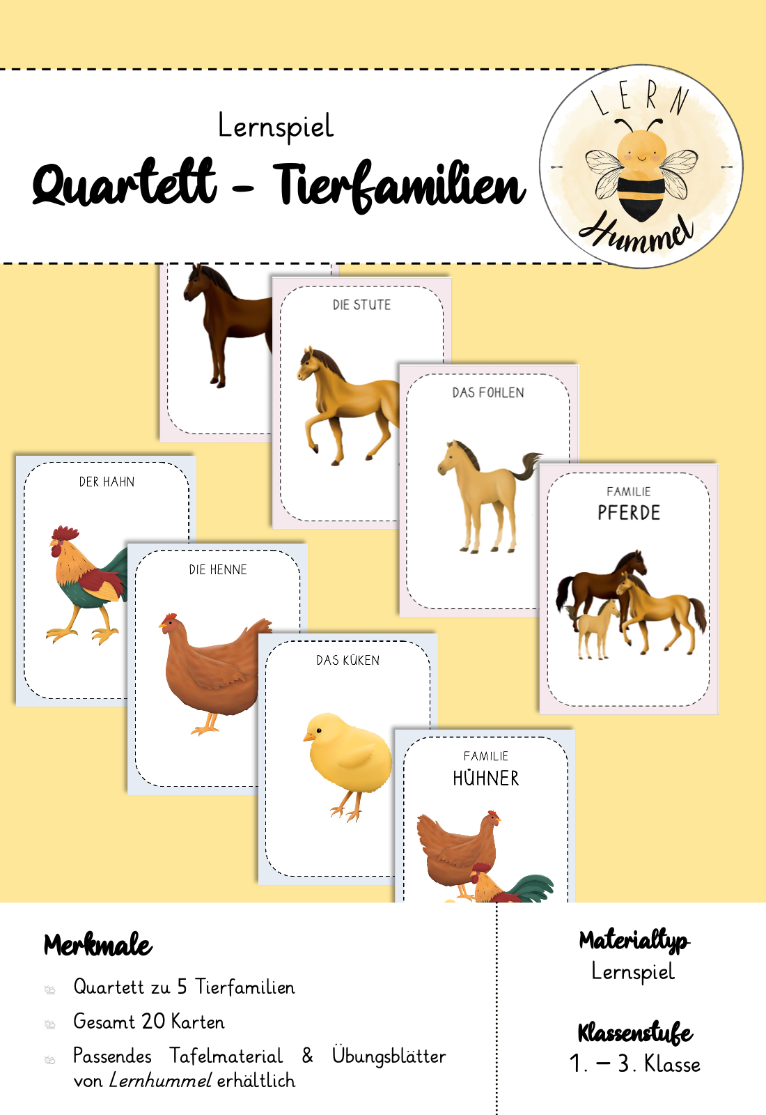 Quartett - Tierfamilien Bauernhof