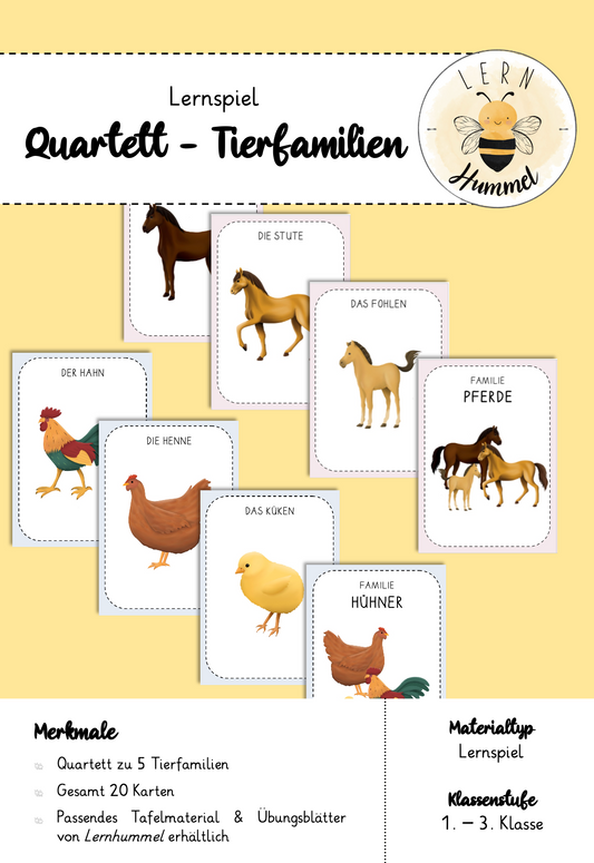 Quartett - Tierfamilien Bauernhof