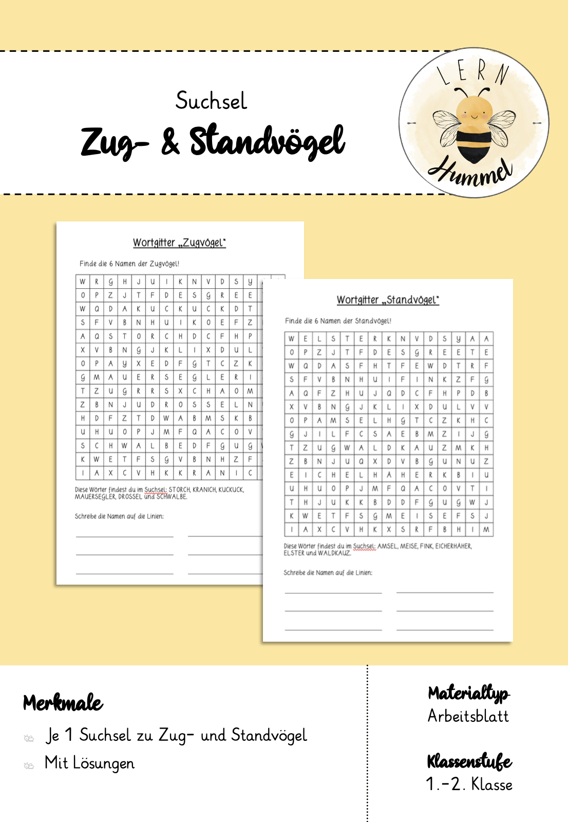 Suchsel zu Stand- & Zugvögel
