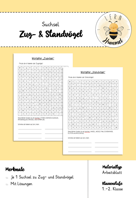 Suchsel zu Stand- & Zugvögel