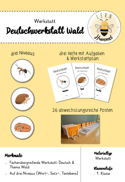 Deutschwerkstatt zum Thema Wald (fächerübergreifend)