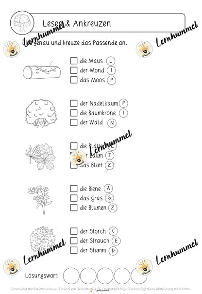 Deutschwerkstatt zum Thema Wald (fächerübergreifend)