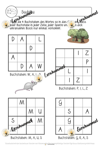 Deutschwerkstatt zum Thema Wald (fächerübergreifend)