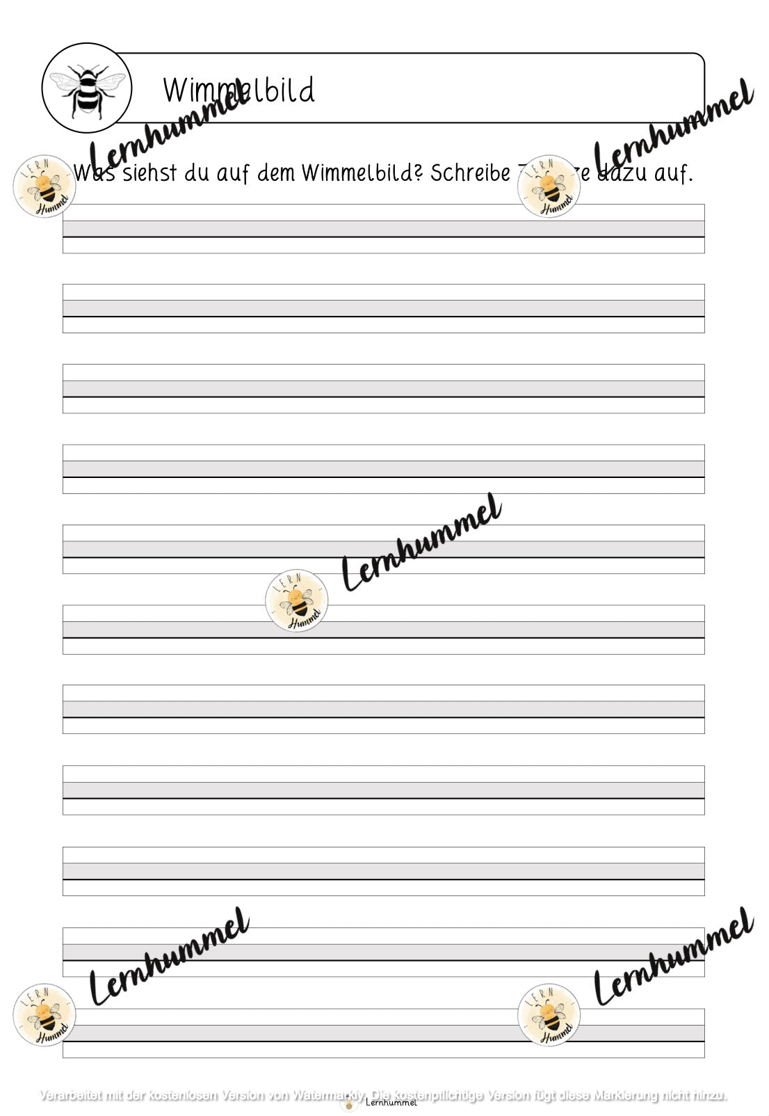 Deutschwerkstatt zum Thema Wald (fächerübergreifend)