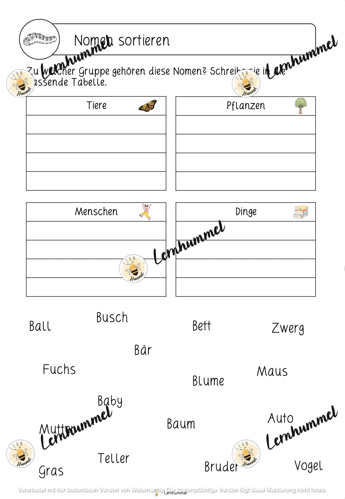 Deutschwerkstatt zum Thema Wald (fächerübergreifend)