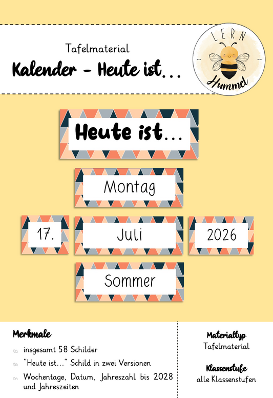 Heute ist.. Kalender Triangle