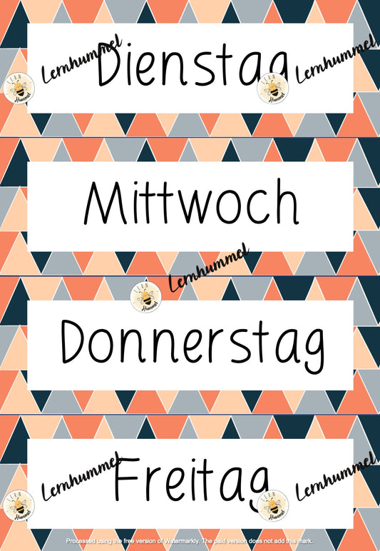 Heute ist.. Kalender Triangle