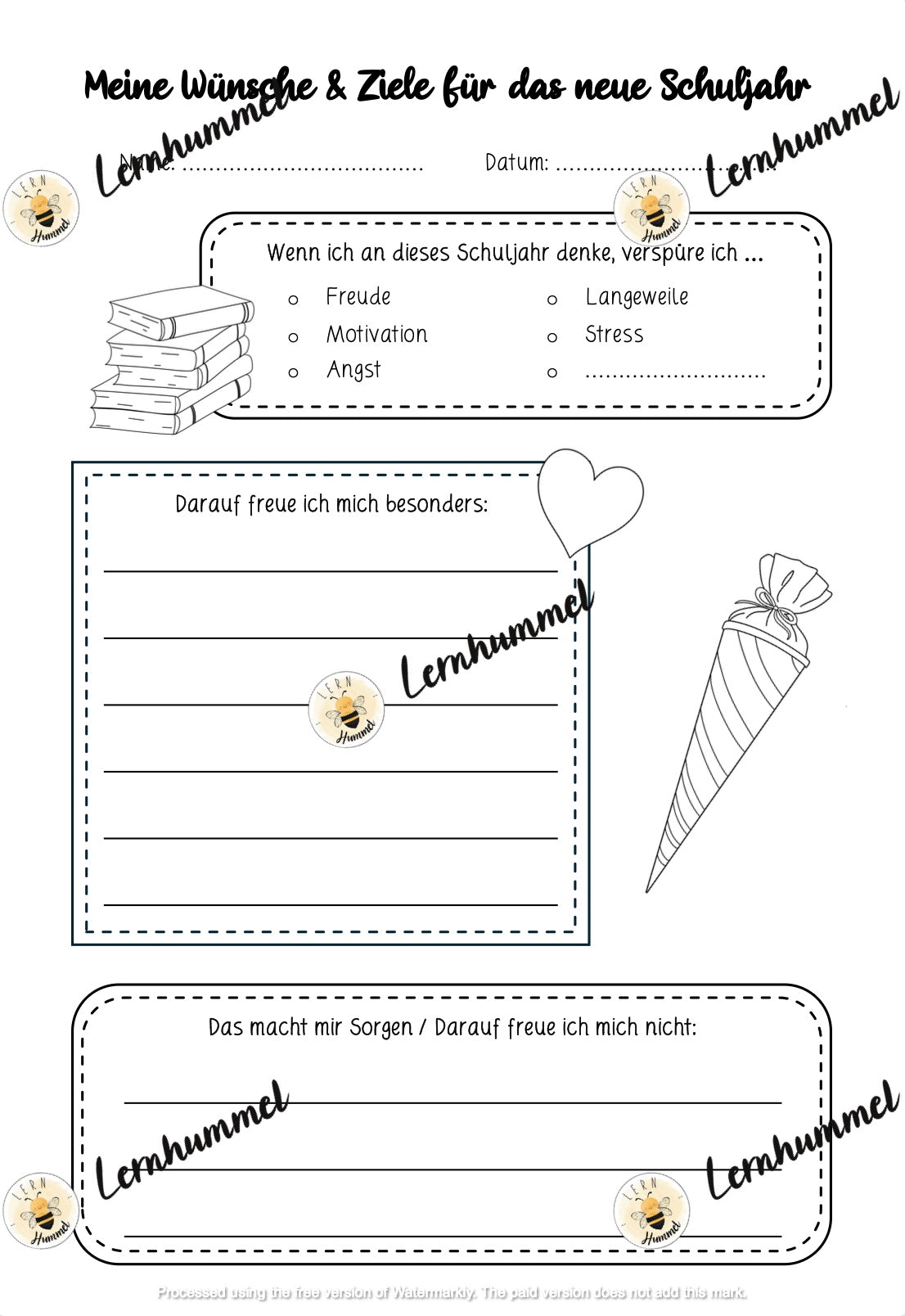 Ziele & Wünsche für das neue Schuljahr